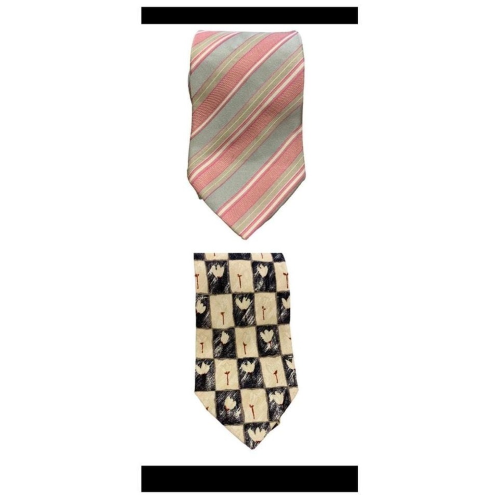 Two Hugo Boss Ties in Very‎ Good Pre-Loved Condition  -100% Silk  -Made in Italy